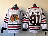 Chicago Blackhawks 81 Marian Hossa White Adidas Stitched Jersey,baseball caps,new era cap wholesale,wholesale hats